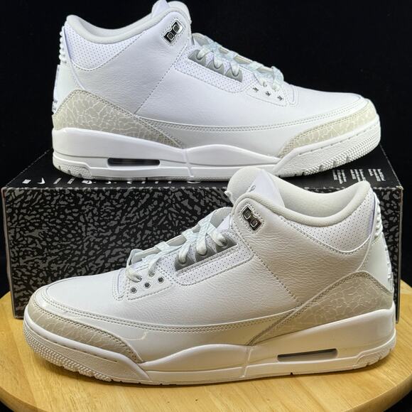 Nike Air Jordan 3 Retro Pure Money CT8532-111 Men's Size 10 Sneaker - Picture 1 of 10